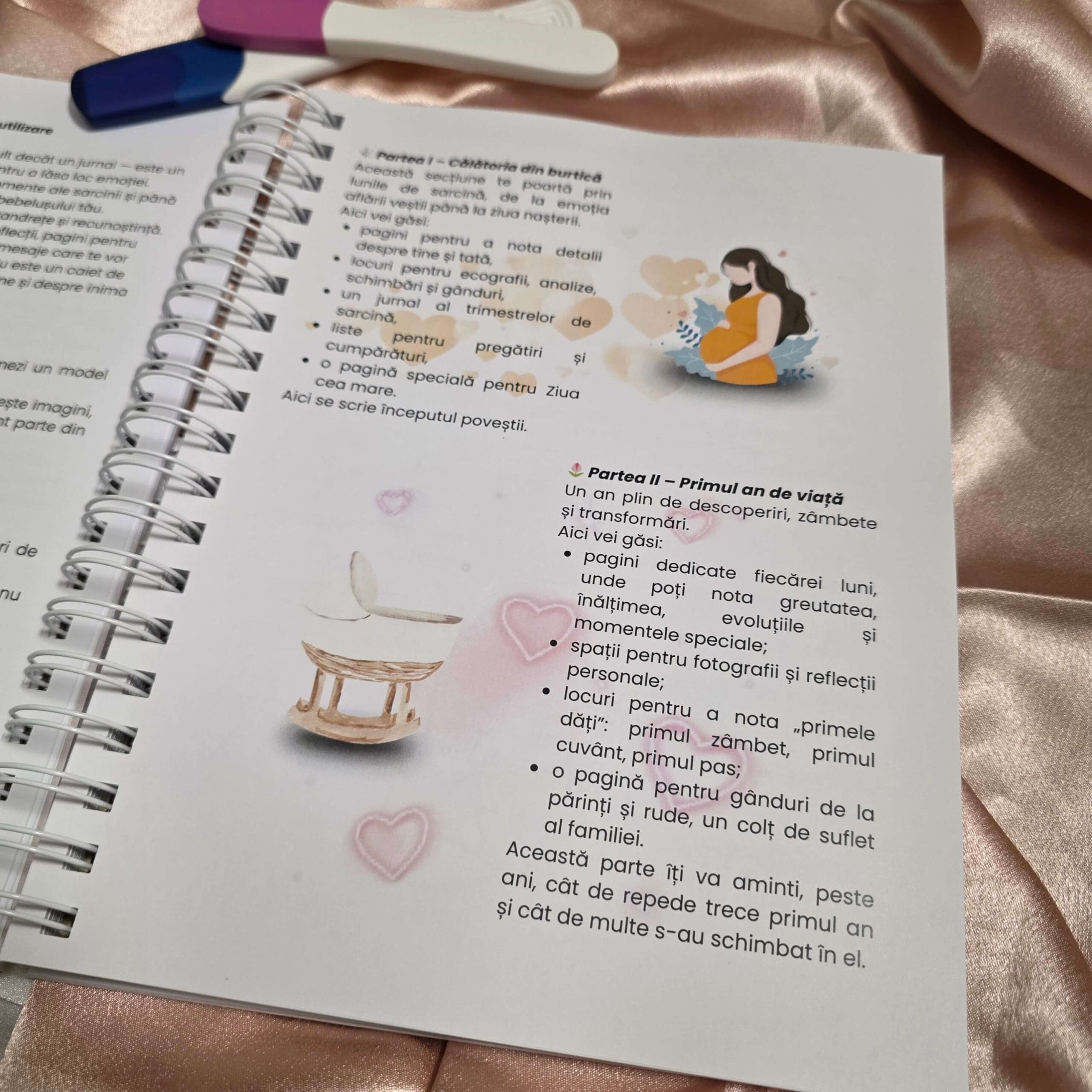 Jurnal pentru sarcină & Jurnalul bebelușului „Două inimi, aceeași poveste” - imagine 2