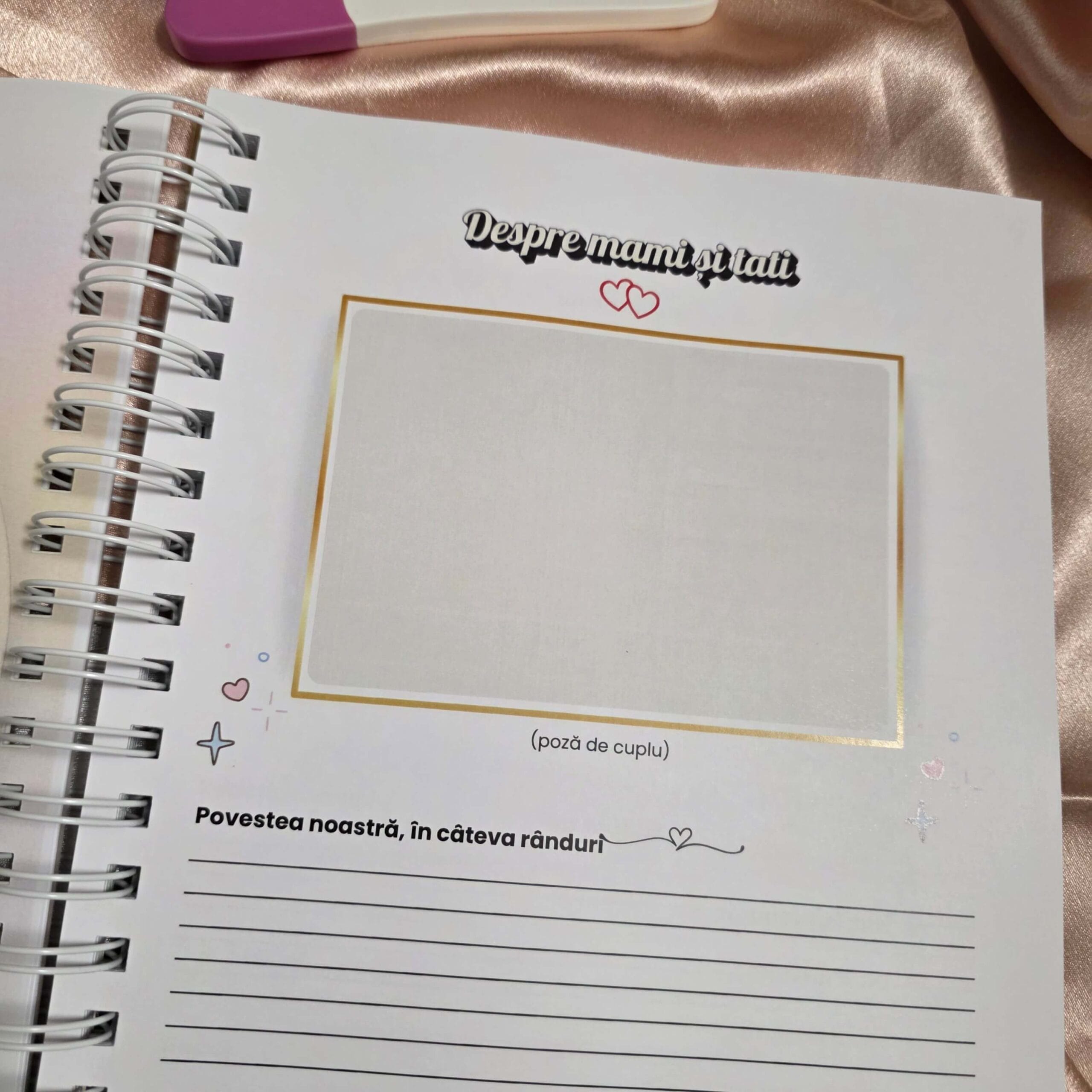 Jurnal pentru sarcină & Jurnalul bebelușului „Două inimi, aceeași poveste” - imagine 3