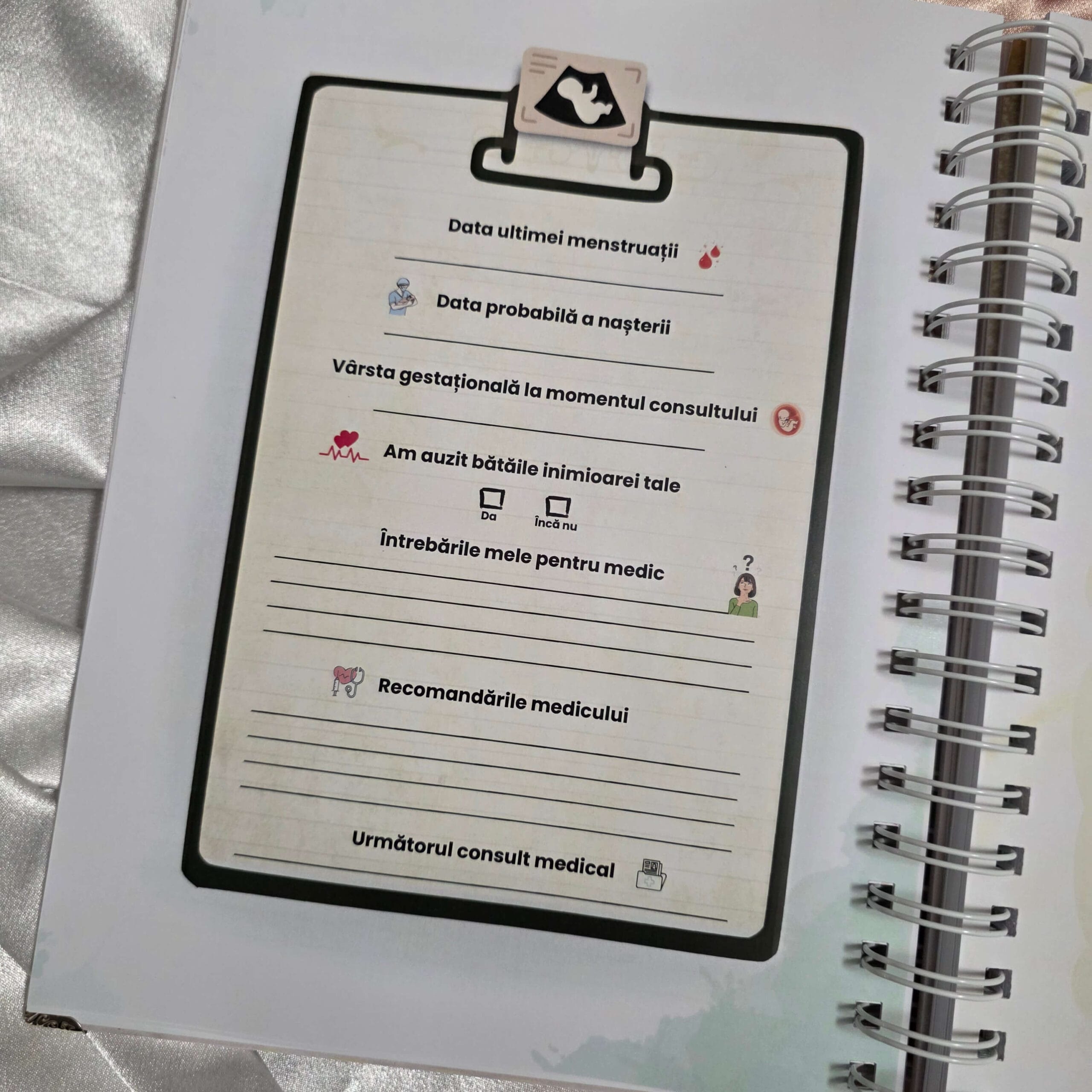 Jurnal pentru sarcină & Jurnalul bebelușului „Două inimi, aceeași poveste” - imagine 5