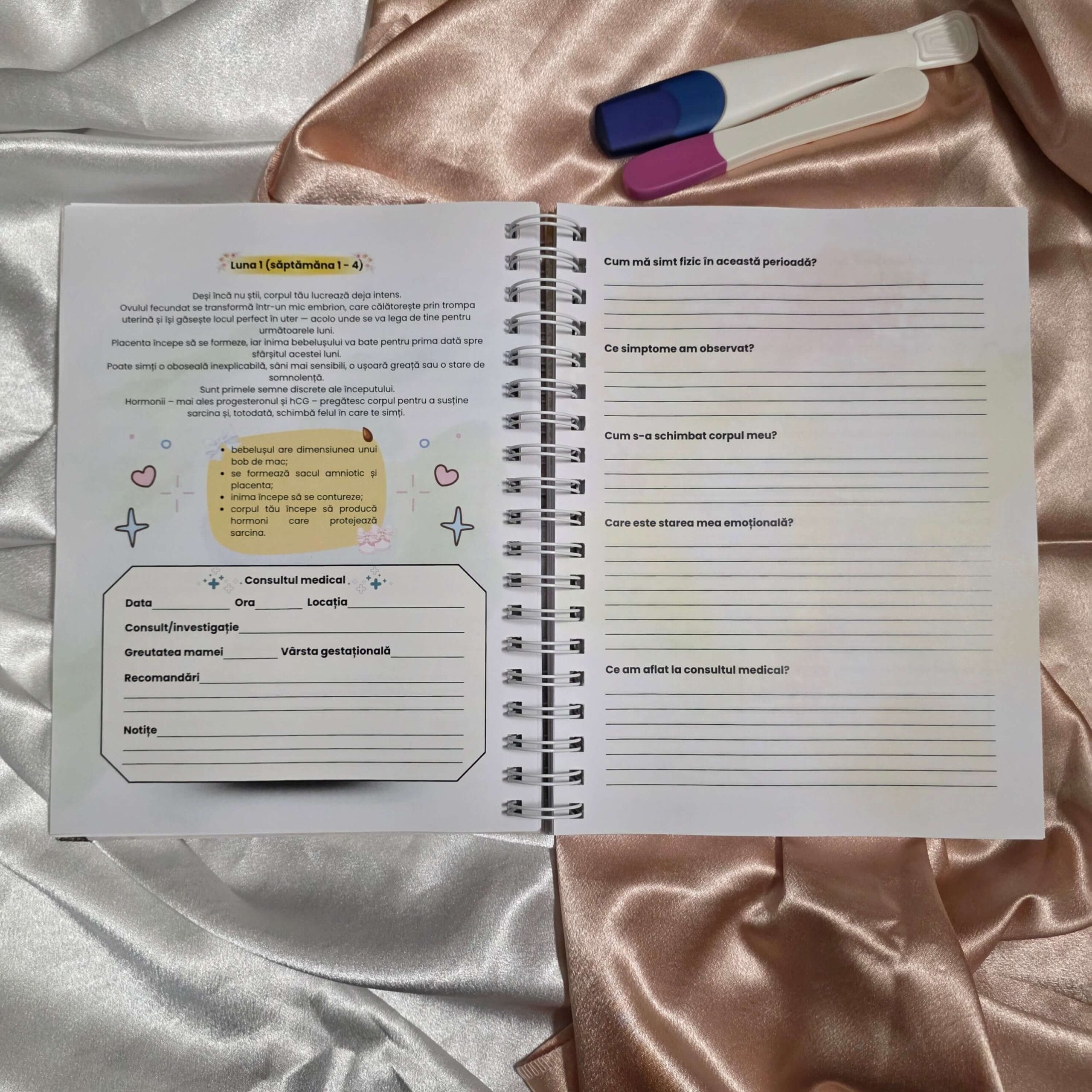 Jurnal pentru sarcină & Jurnalul bebelușului „Două inimi, aceeași poveste” - imagine 7
